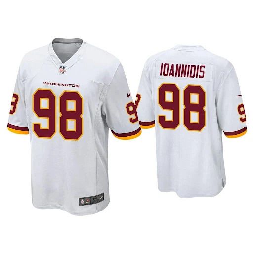 Men Washington Redskins #98 Matt Ioannidis Nike White Game NFL Jersey->washington redskins->NFL Jersey